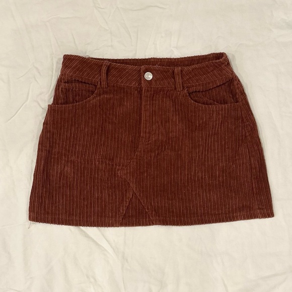 Corduroy Mini Skirt - Picture 2 of 3